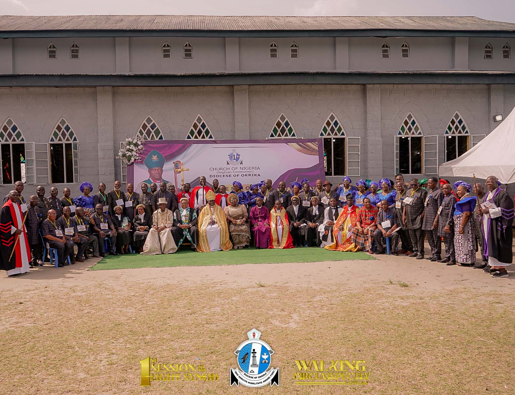 Community gathering at a Diocese of Okrika event